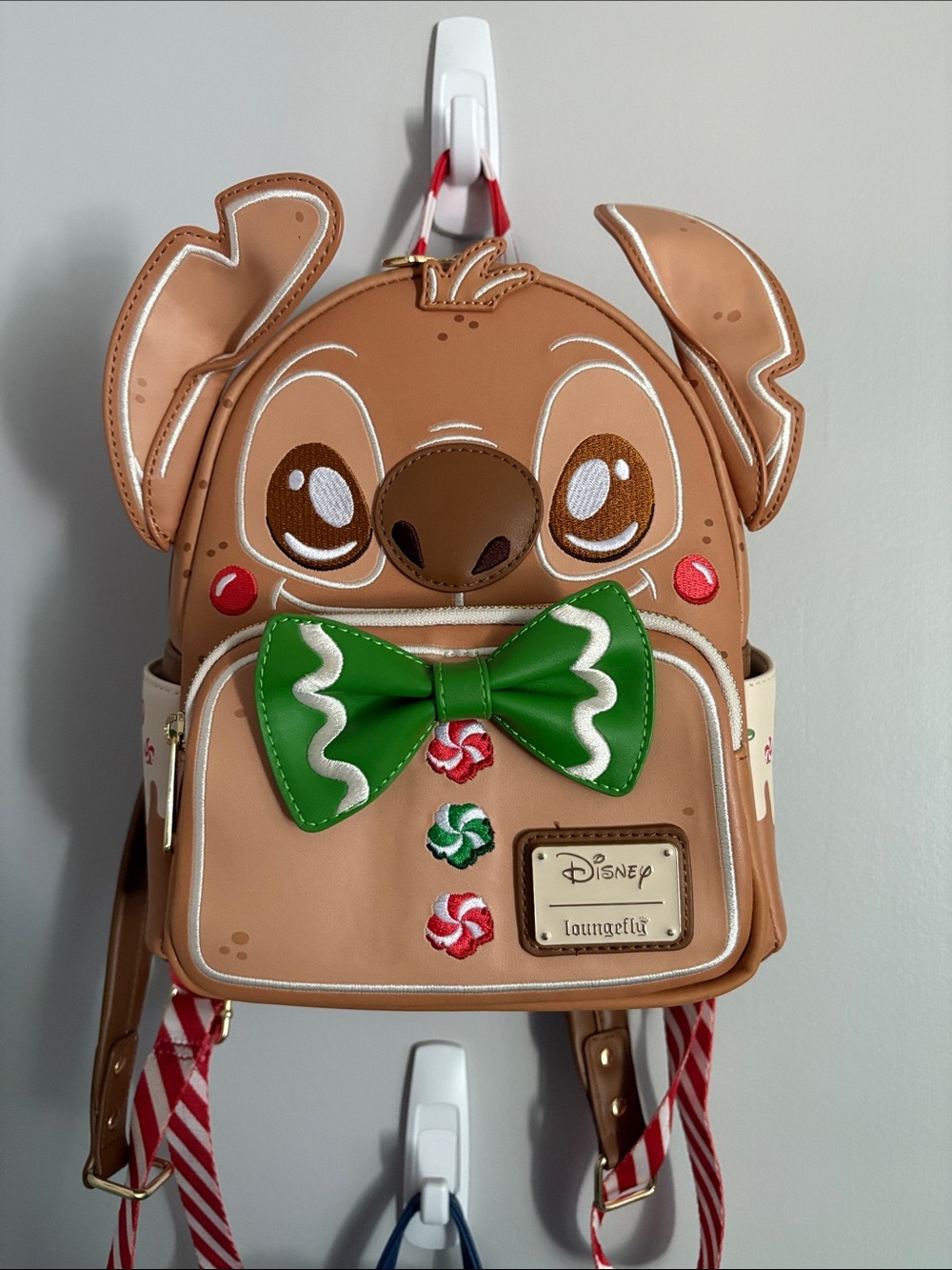 Disney Loungefly Brown Stitch Gingerbread Scented Mini Backpack